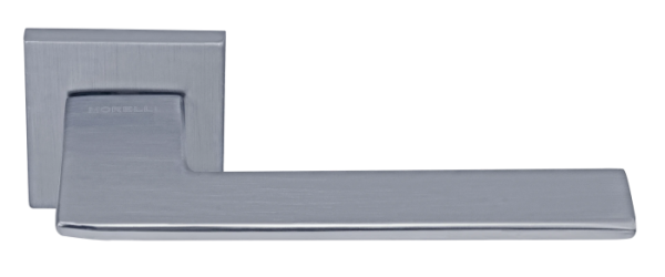 Ручка дверная PLATEAU MH-51-S6 SC раздельная на квадратной розетке, цвет матовый хром, ЦАМ Light