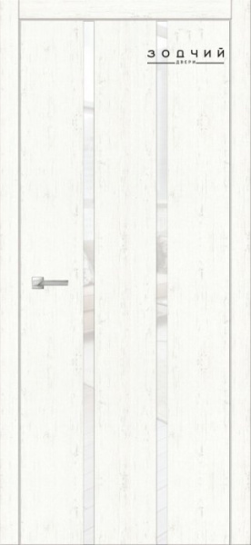 Дверь межкомнатная ЗОДЧИЙ СИТИ В4 ПО Бьянка белая стекло Лакобель белая