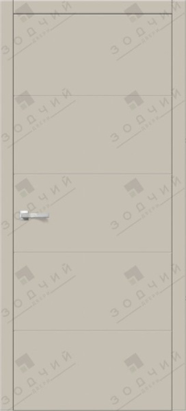 Дверь межкомнатная ЗОДЧИЙ ИТАЛЬЯНО 5 ПВХ ПГ Бисквит