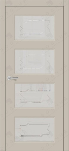 Дверь межкомнатная ЗОДЧИЙ ИТАЛЬЯНО СЛОУП 4 ПО Бежевый софт