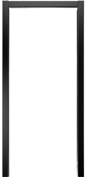 Телескопический Прямой наличник Порта Алекс Эмаль Неро