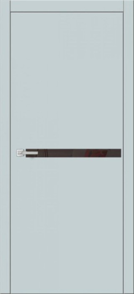 Дверь межкомнатная ЗОДЧИЙ СИТИ В9 ПО Колеано стекло Лакобель черный