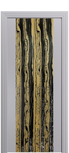 Дверь межкомнатная Порта Алекс КАНТРИ 1 Ибис софт вставка эспрессо эмаль