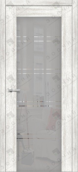 Дверь межкомнатная ЗОДЧИЙ ИТАЛЬЯНО 6 ПО Каштан дымчатый