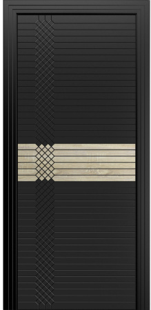 Дверь межкомнатная Порта Алекс ПОРТА 2 Неро вставка CPL эмаль