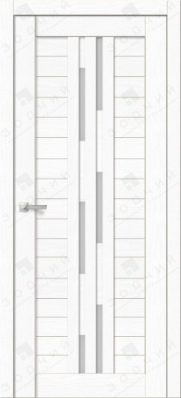 Дверь межкомнатная ЗОДЧИЙ СТИЛЬ Д-004 ПО Бьянка белая стекло Лакобель светлый