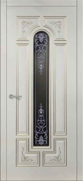 Дверь межкомнатная ЗОДЧИЙ ДЕЛЬТА ПО Шагрень айриш стекло матированное