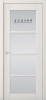 Дверь межкомнатная ЗОДЧИЙ ТОКИО 1 ПО Шагрень айриш стекло триплекс светлый матированный