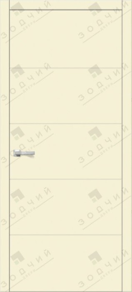 Дверь межкомнатная ЗОДЧИЙ ИТАЛЬЯНО 5 ПВХ ПГ Шагрень латте