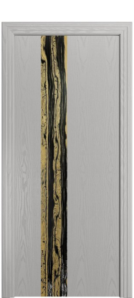 Дверь межкомнатная Порта Алекс КАНТРИ 3  Грей вставка эспрессо шпон