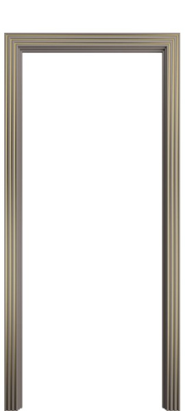 Наличник фигурный Порта Алекс темно-серый патина золото эмаль