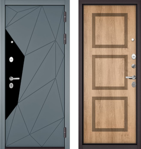 Входная дверь МАСТИНО TRUST MASS 202 Океан стронг / 192 Дуб шале натуральный