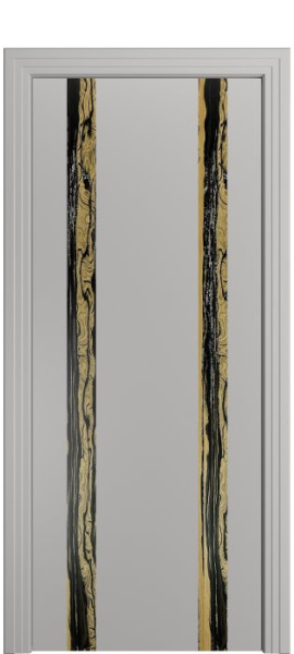 Дверь межкомнатная Порта Алекс КАНТРИ 4 Грей вставка эспрессо эмаль