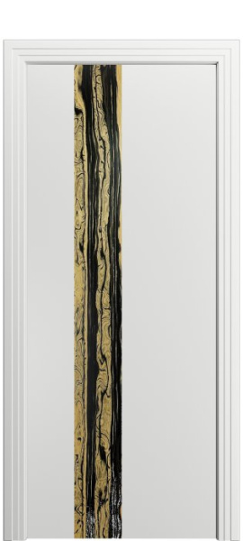 Дверь межкомнатная Порта Алекс КАНТРИ 3 Луна софт вставка эспрессо эмаль