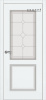 Дверь межкомнатная ЗОДЧИЙ НИЦЦА 11 ПО Шагрень молочная стекло мателюкс светлое