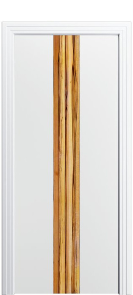 Дверь межкомнатная Порта Алекс КАНТРИ 2 Вайт софт вставка Марблвуд эмаль