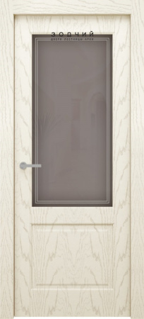 Дверь межкомнатная ЗОДЧИЙ ЭЛЕГАНТЕ 1 ПО Дуб опаловый стекло мателюкс светлое