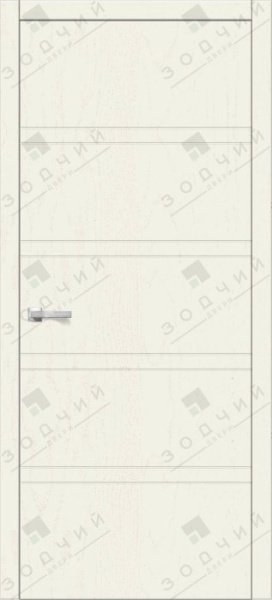 Дверь межкомнатная ЗОДЧИЙ ИТАЛЬЯНО 6 ПГ Ясень белый