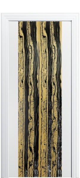 Дверь межкомнатная Порта Алекс КАНТРИ 1 Вайт софт эмаль вставка эспрессо