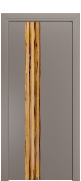 Дверь межкомнатная Порта Алекс КАНТРИ 3 Темно-серый вставка Марблвуд эмаль