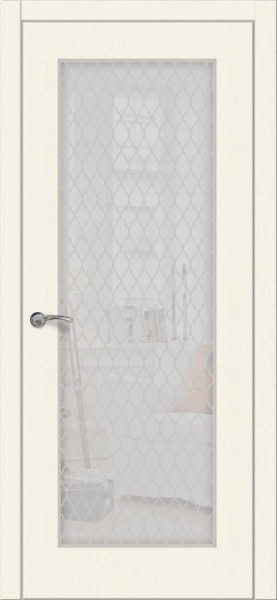 Дверь межкомнатная ЗОДЧИЙ НИЦЦА 10 ПО Дуб селена стекло мателюкс светлое