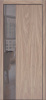 Дверь межкомнатная ЗОДЧИЙ МЕГАПОЛИС В200 ПО Софт орех американский вставка зеркальная