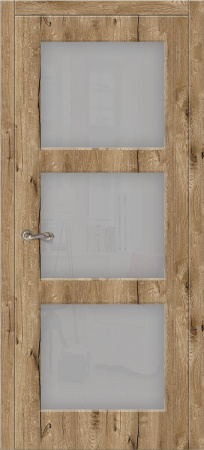 Дверь межкомнатная ЗОДЧИЙ ЛАТИНА 3 ПО Каштан янтарный