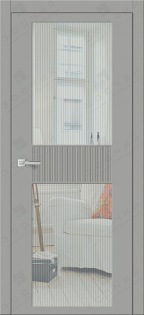 Дверь межкомнатная ЗОДЧИЙ МИРА 6 ПО Серый софт