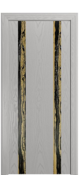 Дверь межкомнатная Порта Алекс КАНТРИ 4 Грей вставка эспрессо шпон