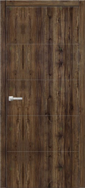 Дверь межкомнатная ЗОДЧИЙ ИТАЛЬЯНО 5 ПВХ ПГ Дуб бомонт лофт