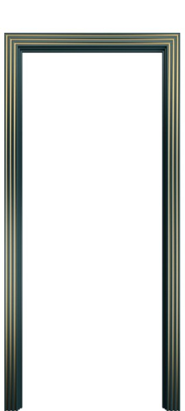 Наличник фигурный Порта Алекс Лазурь патина золото эмаль