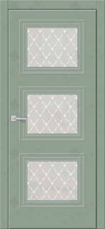 Дверь межкомнатная ЗОДЧИЙ КВИН 3 ПО Макарун