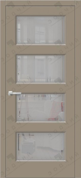 Дверь межкомнатная ЗОДЧИЙ ИТАЛЬЯНО 4 ПВХ ПО Карри