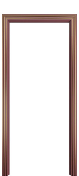 Наличник фигурный Порта Алекс марсала патина золото эмаль