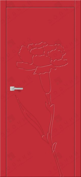 Дверь межкомнатная ЗОДЧИЙ ФЛОРА ГВОЗДИКА Куба