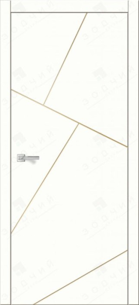 Дверь межкомнатная ЗОДЧИЙ АВЕНЮ 25 ПГ Шагрень молочная