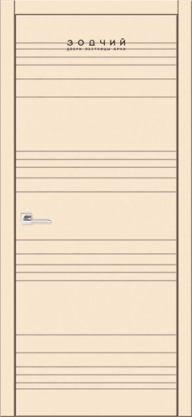 Дверь межкомнатная ЗОДЧИЙ АВЕНЮ 3 ПГ Шагрень Латте