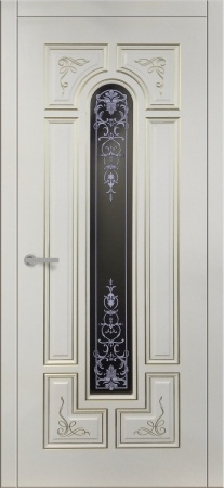 Дверь межкомнатная ЗОДЧИЙ ДЕЛЬТА ПО Шагрень айриш стекло матированное