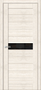 Дверь межкомнатная ЗОДЧИЙ СТИЛЬ Д-001 Бьянка белая стекло лакобель черная