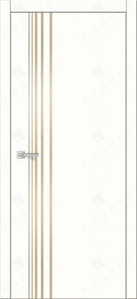 Дверь межкомнатная ЗОДЧИЙ АВЕНЮ 28 ПГ Шагрень молочная