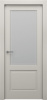 Дверь межкомнатная ЗОДЧИЙ ЭЛЕГАНТЕ ТВИН 1 ПО Шагрень айриш стекло мателюкс светлое