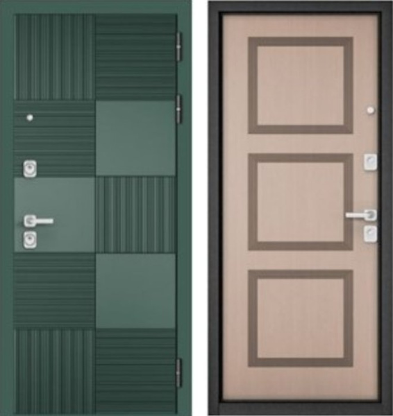 Входная дверь МАСТИНО CITY PRIME 173 Авокадо / AV-192 Дуб кофейный матовый