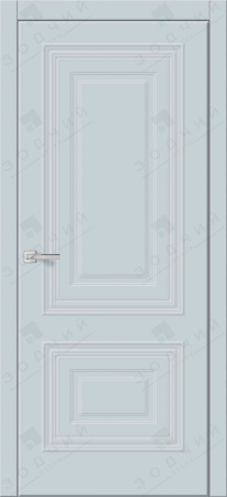 Дверь межкомнатная ЗОДЧИЙ КВИН ТВИН ПГ Софт голубой