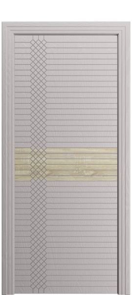 Дверь межкомнатная Порта Алекс ПОРТА 2 Платинум софт вставка CPL шпон