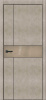Дверь межкомнатная ЗОДЧИЙ МЕГАПОЛИС В30 ПО Бетон бежевый вставка лакобель бронза