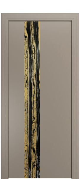 Дверь межкомнатная Порта Алекс КАНТРИ 3 Латте вставка эспрессо эмаль