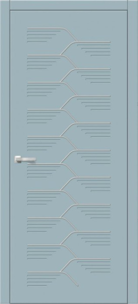 Дверь межкомнатная ЗОДЧИЙ УНИКА ЛИНИИ ПГ Софт голубой