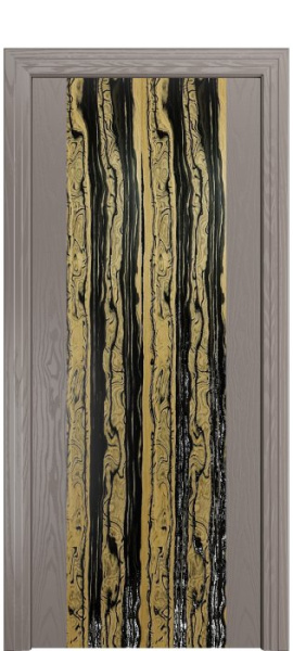 Дверь межкомнатная Порта Алекс КАНТРИ 1 Темно-серый вставка эспрессо шпон