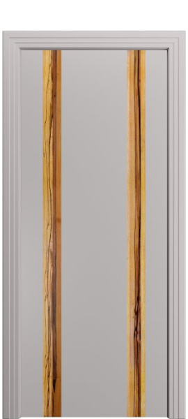 Дверь межкомнатная Порта Алекс КАНТРИ 4 Платинум софт вставка Марблвуд эмаль