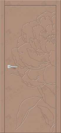 Дверь межкомнатная ЗОДЧИЙ ФЛОРА ПИОН Капучино софт